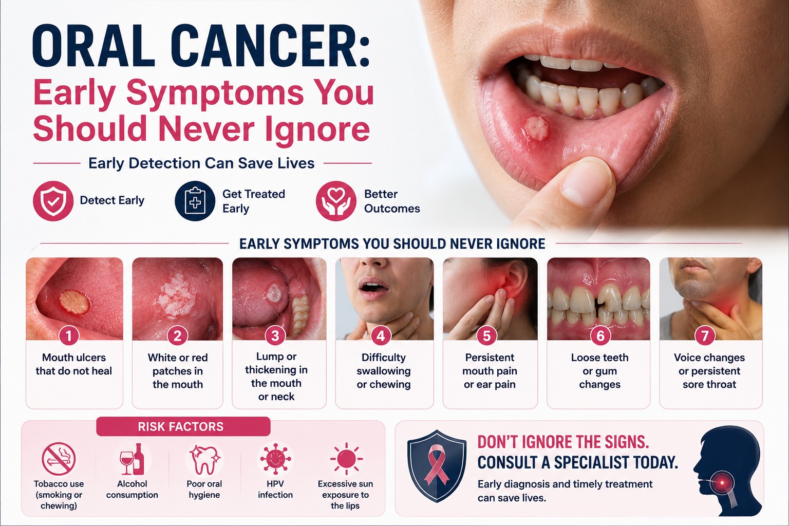 Oral Cancer: Early Symptoms You Should Never Ignore